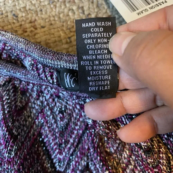 Passion Glam Party Multicolored Metallic Knit Fairy Whimsigoth Blouse Top Lady M - Picture 4 of 10